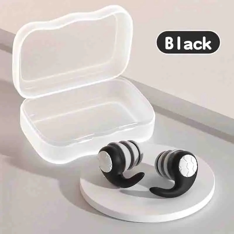 Soft Silicone Earplugs with Noise Cancellation