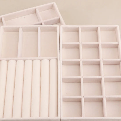 Velvet Jewelry Tray Storage Drawer