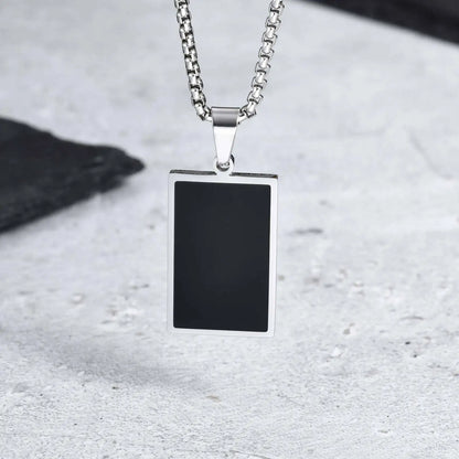 Casual Black Enamel Necklaces