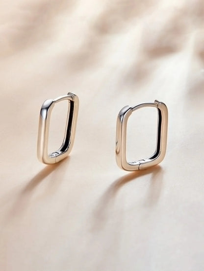 GRA 925 Sterling Silver Hoop Earring
