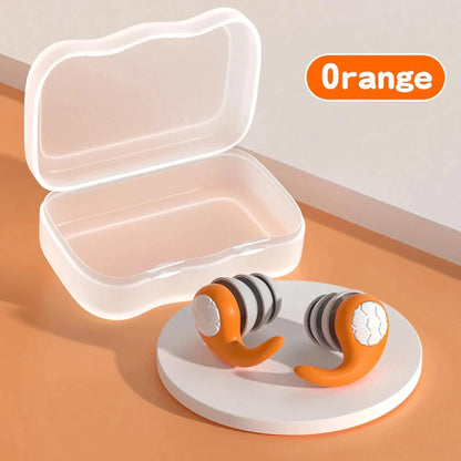 Soft Silicone Earplugs with Noise Cancellation
