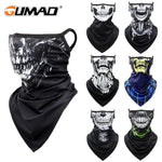 Load image into Gallery viewer, 3D Skull Summer Hanging Ear Triangle Scarf
