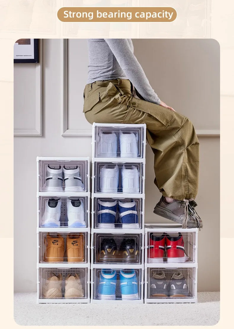 Organizadores de almacenamiento de cajas de zapatos de 6 capas