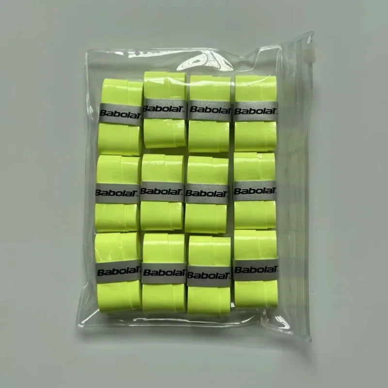 12PCS Babolat Tennis Racket Overgrip Sweat Band Absorption PU Badminton Racket Handle Grip Tennis Griptape Padel Racket Grip
