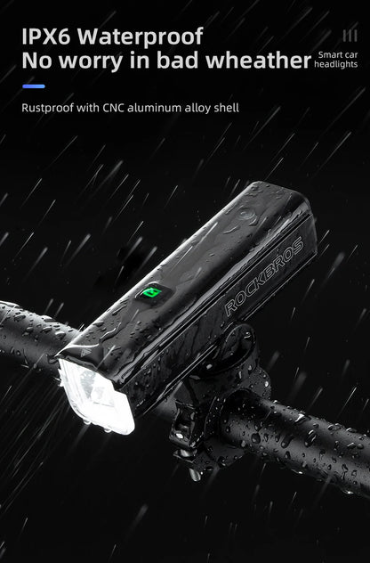 Luz delantera para bicicleta ROCKBROS de 5000 mAh 