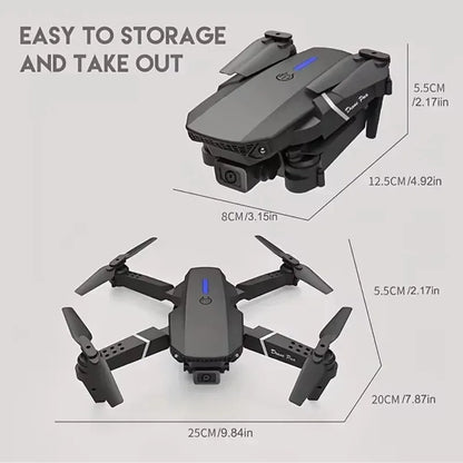 E88Pro Foldable RC Drone 4K/1080P HD Cam