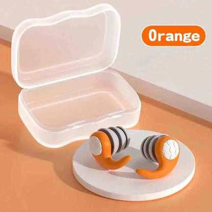 Soft Silicone Earplugs with Noise Cancellation
