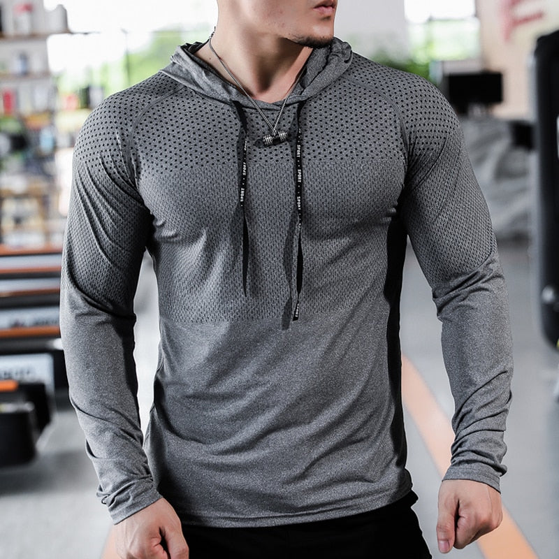 Mens Fitness Tracksuit Running Sport Hoodie - BestShop