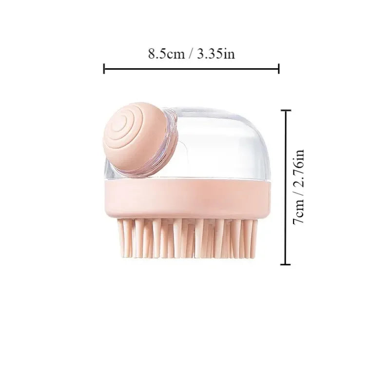Dog Shower Brush with Shampoo Dispenser