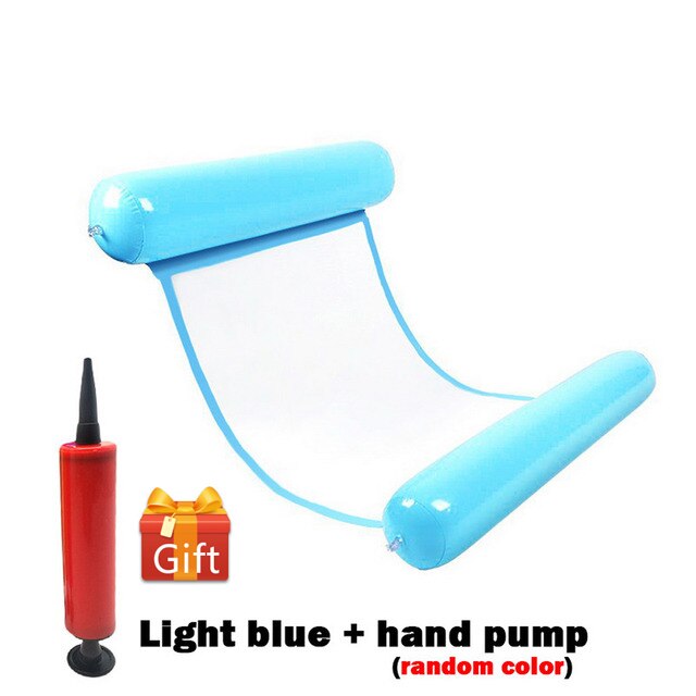 Floating Water Hammock Float Lounger Floating Toys Inflatable Floating Bed Chair Swimming Pool Foldable Inflatable Hammock Bed - BestShop