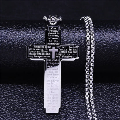 ZAKOL Hip Hop Cross Pendant Necklace