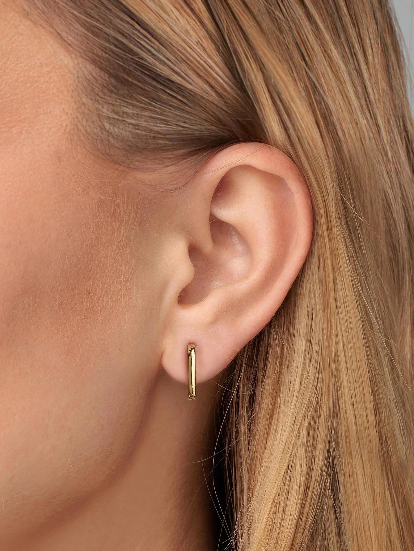 GRA 925 Sterling Silver Hoop Earring