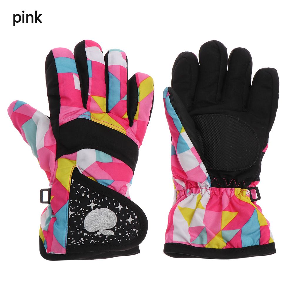 Winter Snow Warm Gloves for Children Aged 3-7 Years Thicken Warm Skiing Mittens Kids Boys Girls Ski Snowboard Windproof Gloves - BestShop