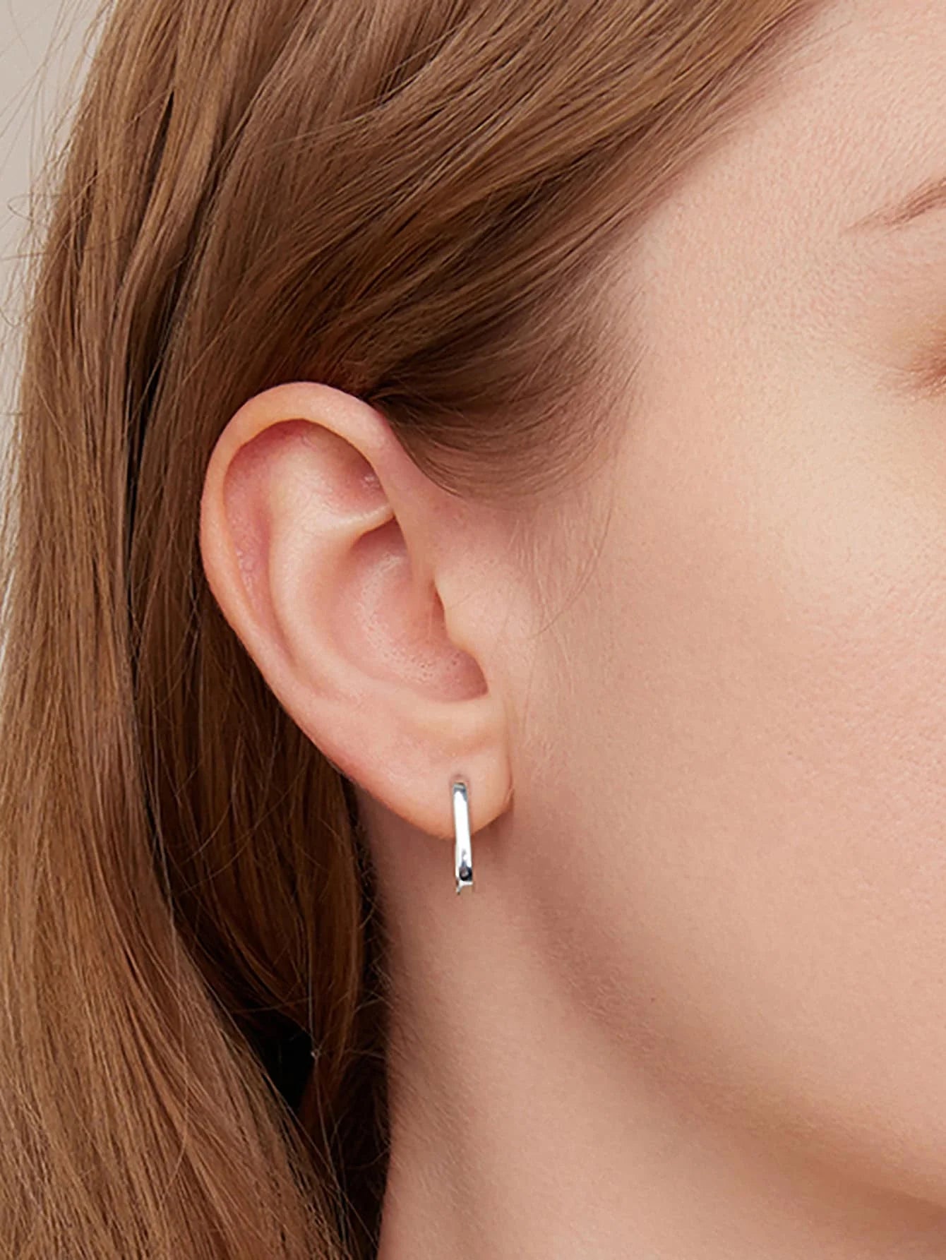 GRA 925 Sterling Silver Hoop Earring