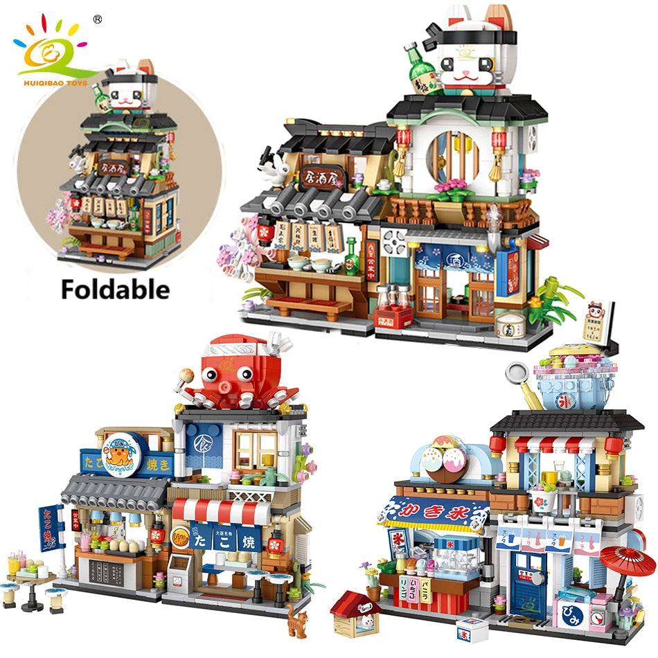 HUIQIBAO City Mini Chinese Street View Grocery Store - BestShop