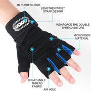 Workout Gloves for Men Women Weight Lifting Half Finger Glove - BestShop