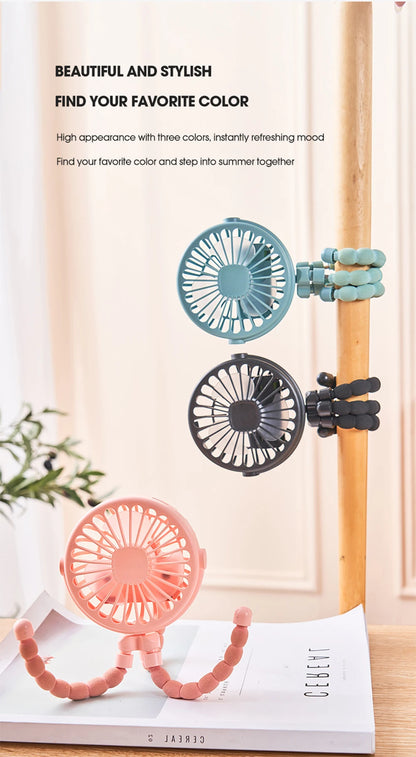 Portable Oscillating Pram Mini Fan Mini
