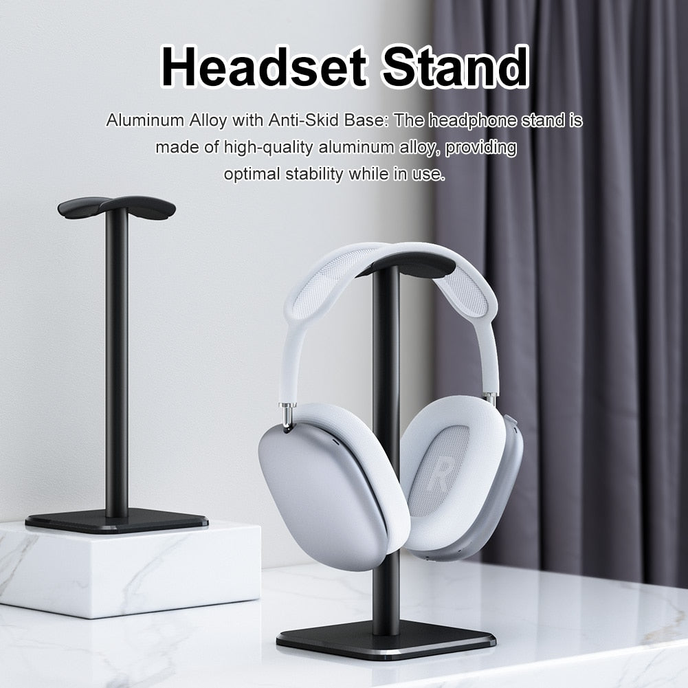 Aluminuim Alloy Headphone Stand Holder Space Saving Stand - BestShop