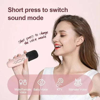 Karaoke Wireless Dual Microphones Machine For Kids