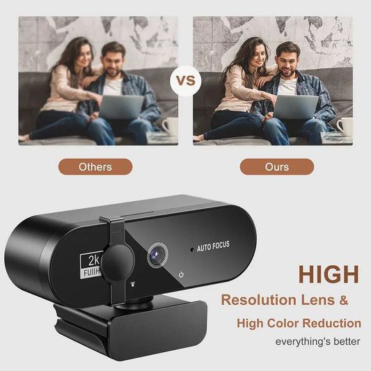 4K Webcam 1080P Mini Camera with Microphone