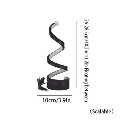USB LED Table Lamp Spiral Desk Light