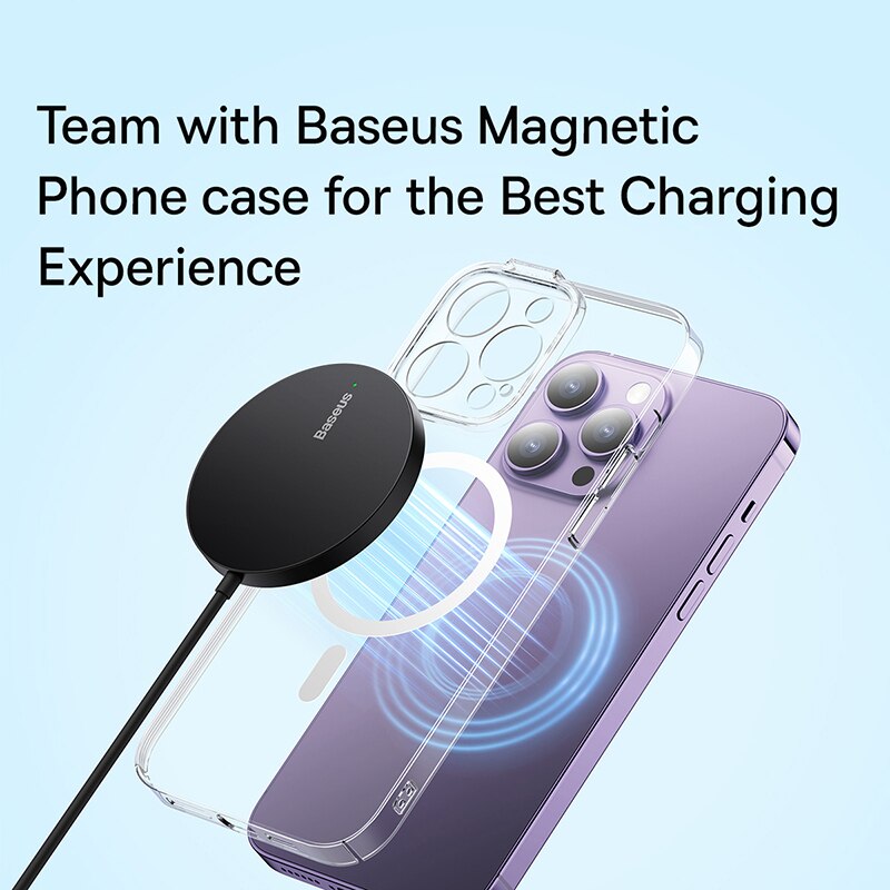 Baseus 15W Magnetic Wireless Charger For iPhone - BestShop