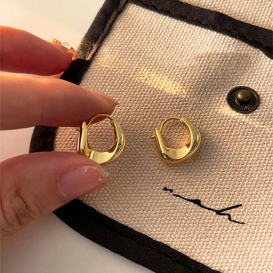 ANENJERY Geometric Hoop Earrings