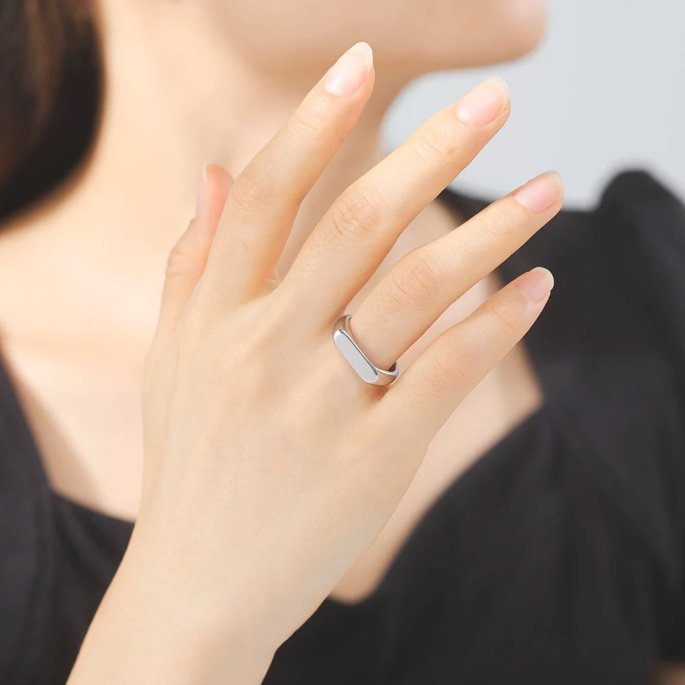 Skyrim Stainless Steel Signet Rings