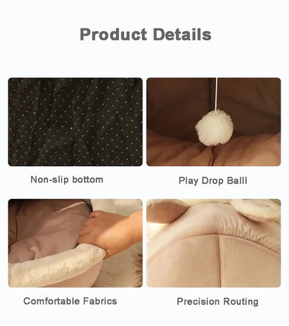 Washable pet lounger cushions