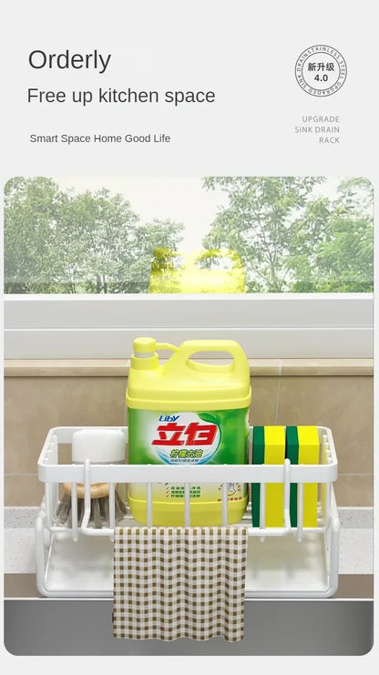 Multifunctional Sponge Rack Drainer Kitchen Shelf