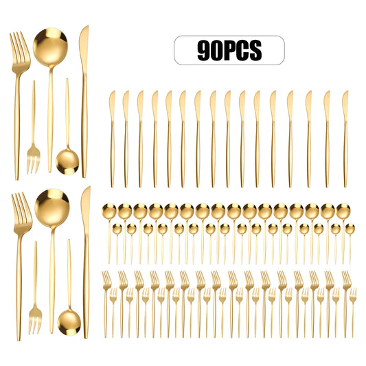 Flatware Set Stainless Steel Silverware Cutlery