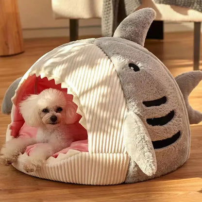 Warm Cat Beds Cartoon Shark
