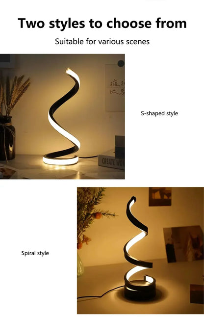 Creative Spiral LED Night Light