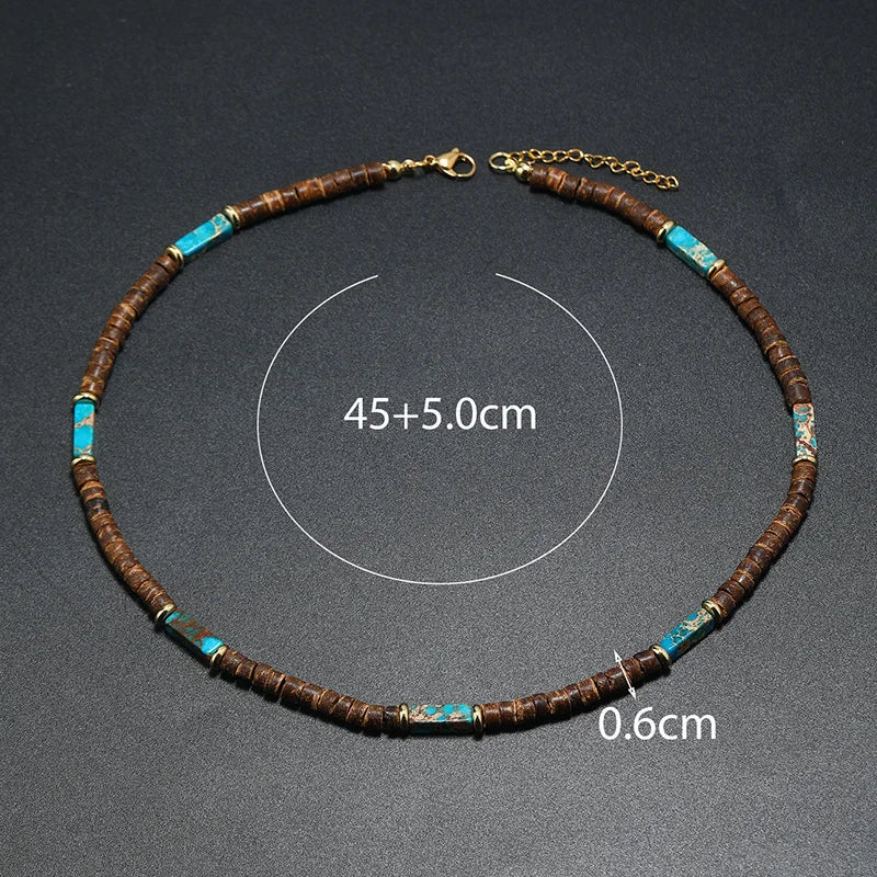 Vintage Bohemian Summer Necklace Ethnic Style
