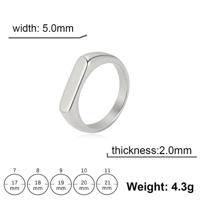 Skyrim Stainless Steel Signet Rings