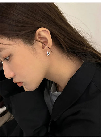 ANENJERY Geometric Hoop Earrings
