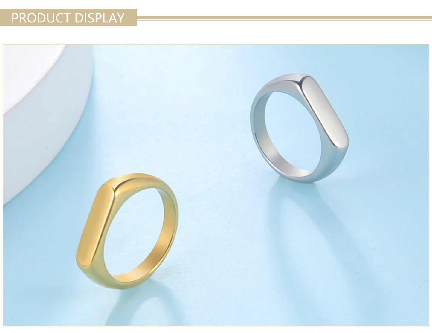 Skyrim Stainless Steel Signet Rings