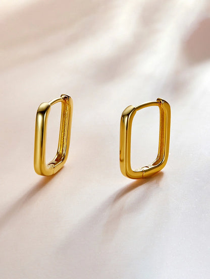 GRA 925 Sterling Silver Hoop Earring