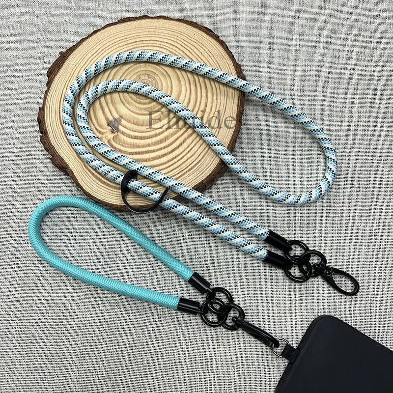 120CM Length Crossbody Neck Cord Lanyard 8MM Diameter Detachable Wrist Strap Hang Anti Lost Cell Phone Case Outdoors Chain Rope