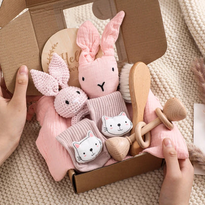 Baby Bath Towel Cotton Blanket Brush Gift Products