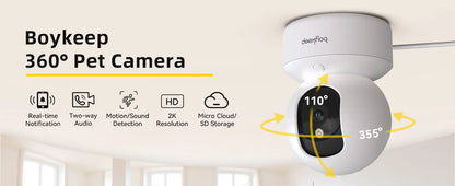 BoyKeep 3MP 5G/2.4GHz WiFi Indoor Camera