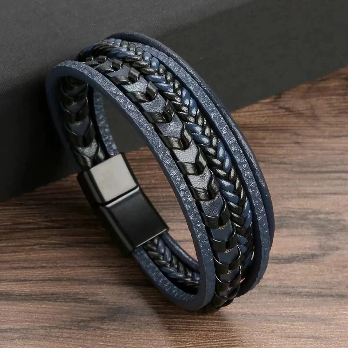 Multi-Layered Vintage Leather Bracelet