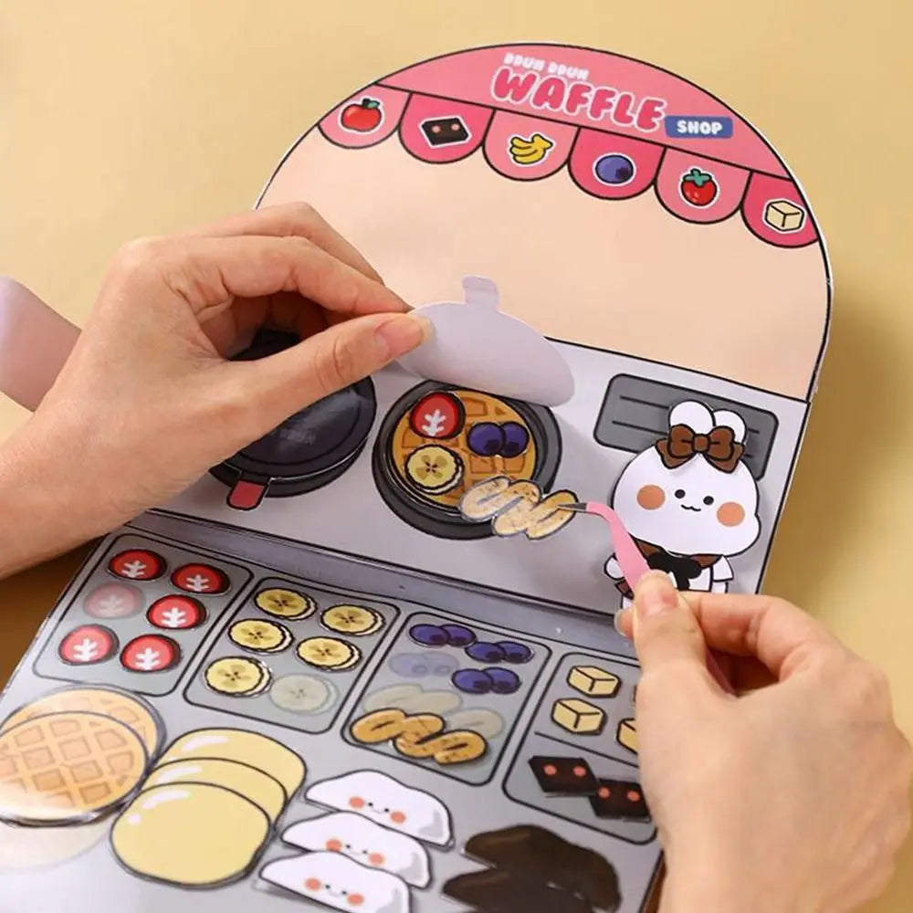 Paper Waffle Quiet Colorful Bread Cartoon Book