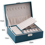 Load image into Gallery viewer, Double Layer Large Capacity Leather Jewelry Box - BestShop