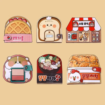 Paper Waffle Quiet Colorful Bread Cartoon Book