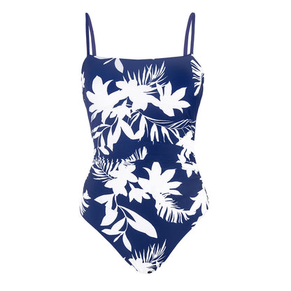 Tropical Strappy Backless Monokini Swimsuit - BestShop