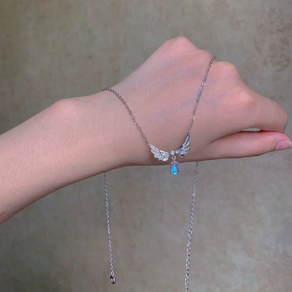 Light Luxury Angel Wings Pendant Necklace
