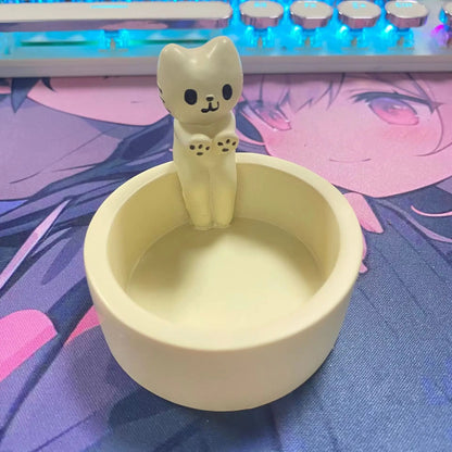 Cartoon Cat Candle Holder