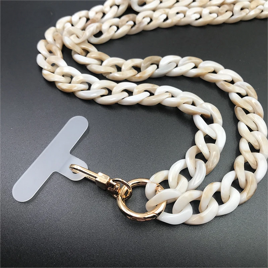 Sangle de cou à motif biseauté 