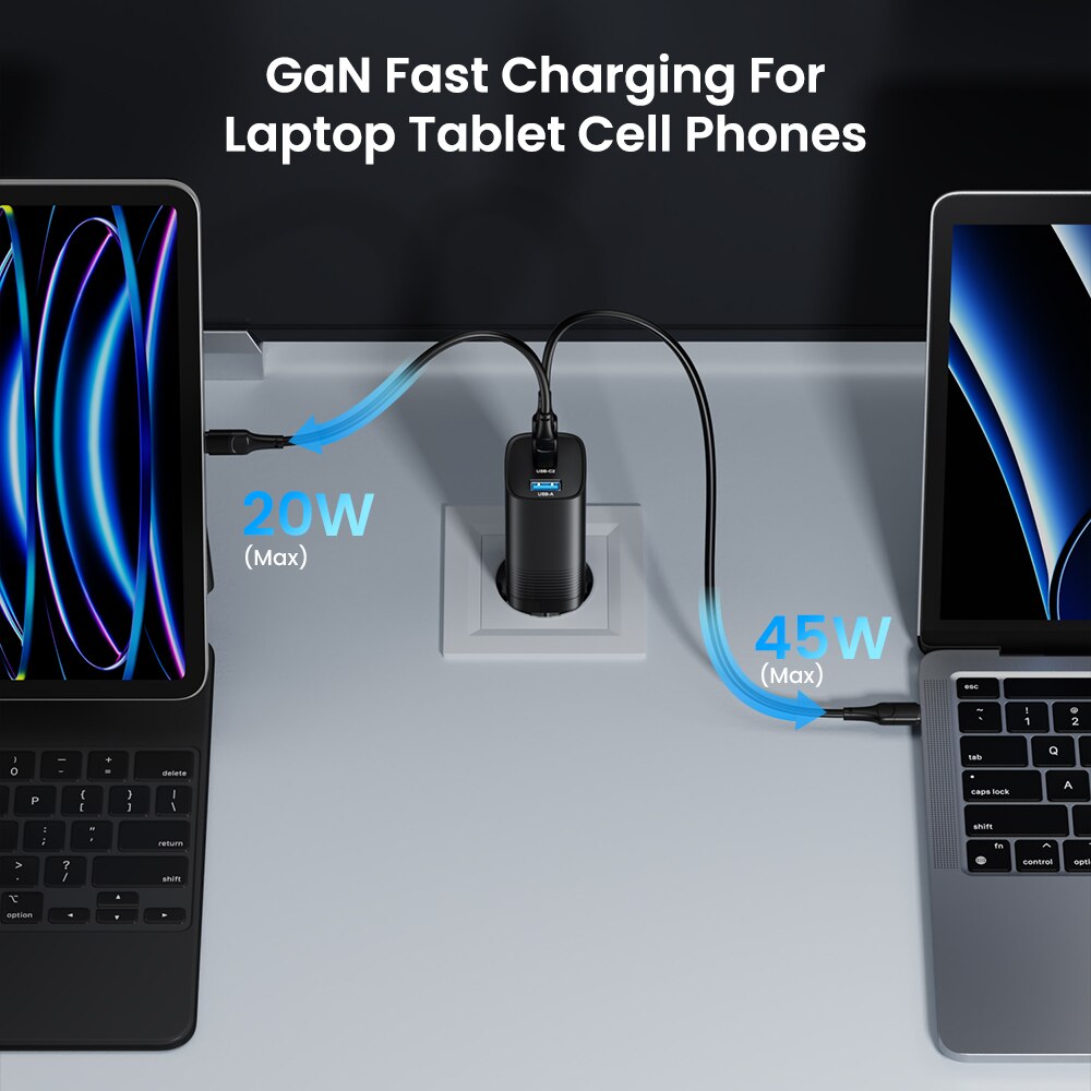 ASOMETECH USB Type C Charger 65W 45W Quick Charger - BestShop